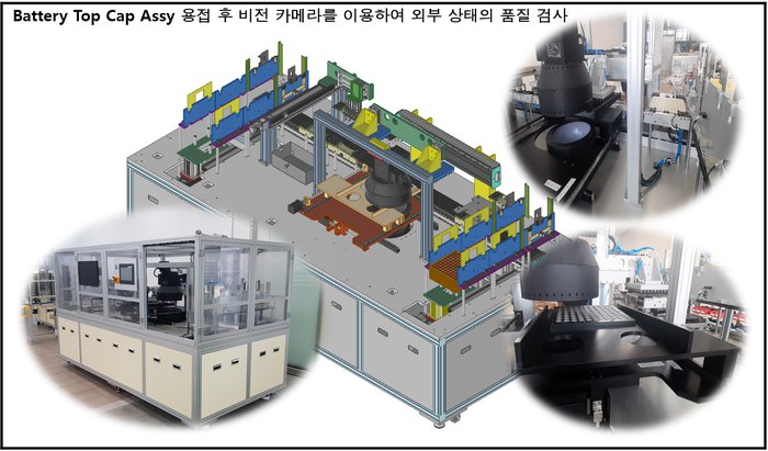 18650 Battery Cap Vision Inspection System